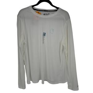 Carhartt NWT Force Sun Defender Graphic Tee White Long Sleeve Casual Workwear XL
